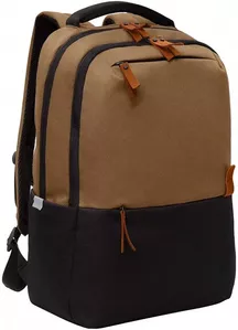 Школьный рюкзак Grizzly RU-337-1 (черный/песочный) фото