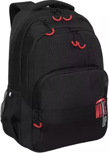 Школьный рюкзак Grizzly RU-430-4 (черный/красный) фото