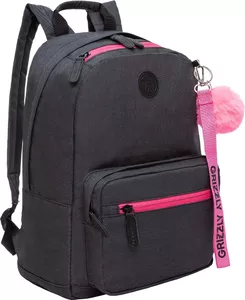 Городской рюкзак Grizzly RXL-321-1 (черный/фуксия) фото
