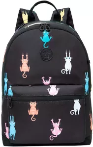 Школьный рюкзак Grizzly RXL-323-2 (котики разноцветные) фото