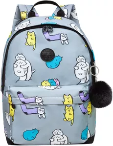 Школьный рюкзак Grizzly RXL-323-6 (серый) фото