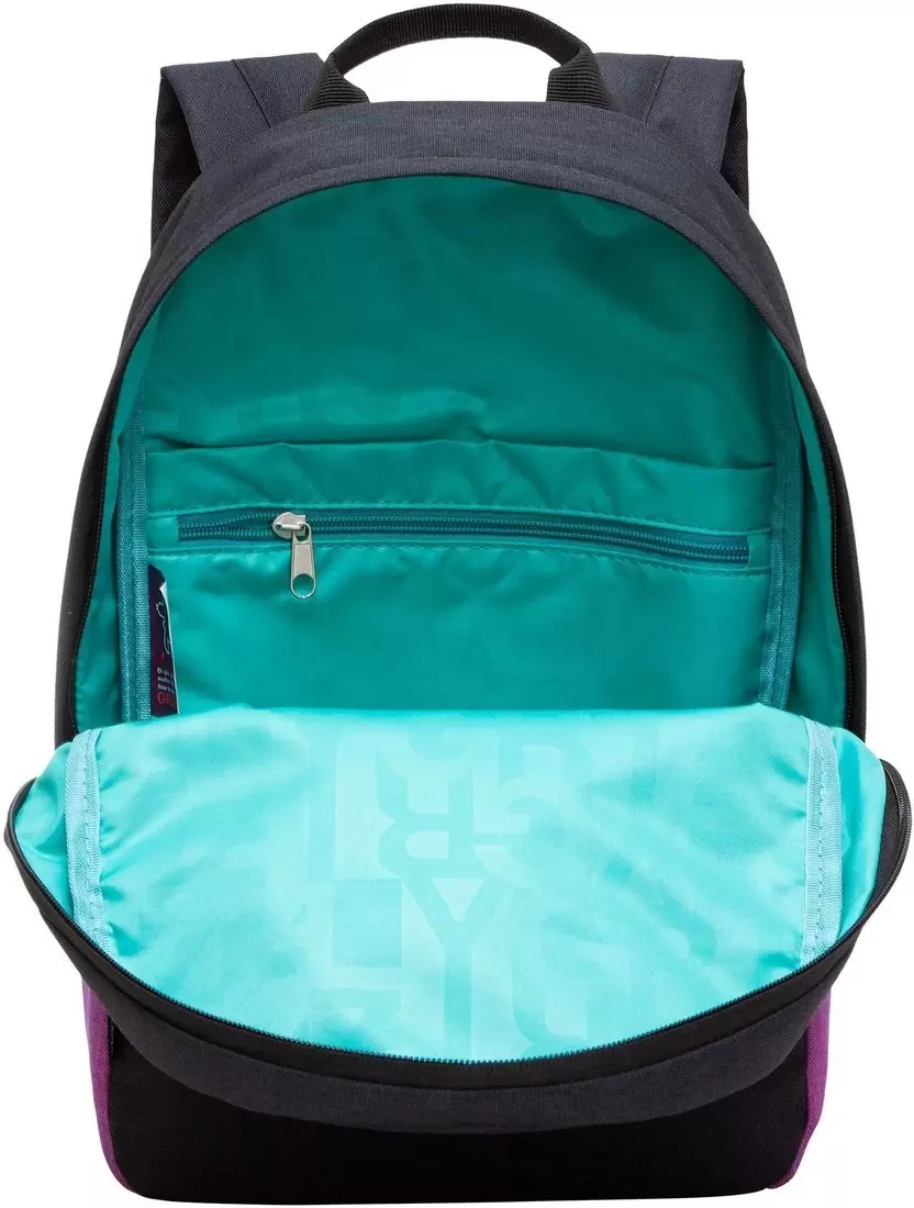 Городской рюкзак Grizzly RXL-327-3 (черный/бирюзовый) фото 3