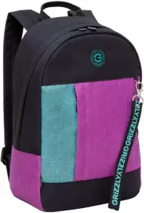 Городской рюкзак Grizzly RXL-327-3 (черный/бирюзовый) фото