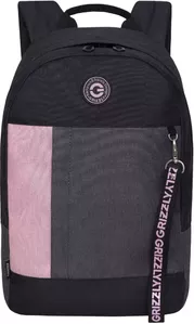 Городской рюкзак Grizzly RXL-327-3 (черный/розовый) фото