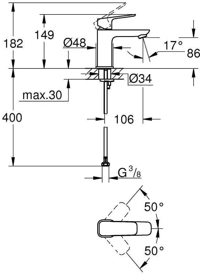 Смеситель Grohe Cubeo 1016992430 фото