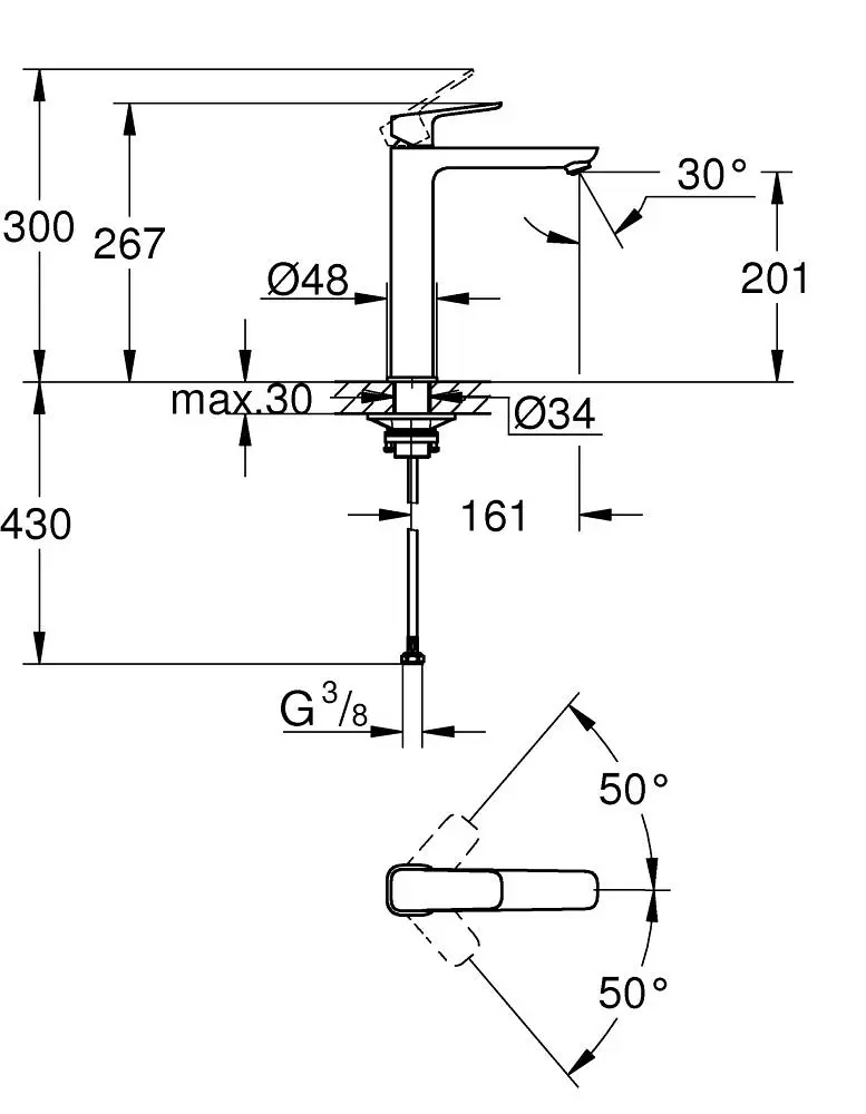 Смеситель Grohe Cubeo 1017290000 фото