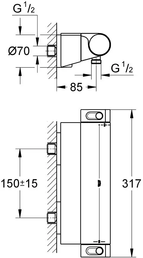 Смеситель Grohe Grohtherm 2000 34469001 фото
