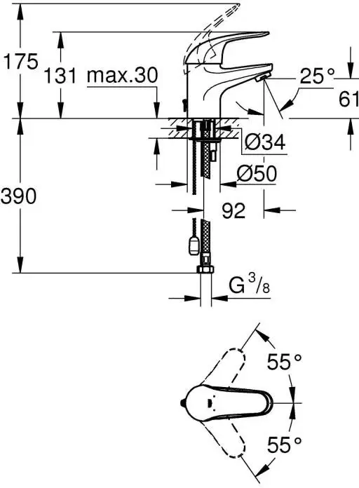 Смеситель Grohe Swift 24318001 фото