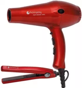 Набор для укладки Hairway Ruby Ceramic Ionic + Ruby Ceramic Ionic Iron 03053 фото