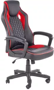 Кресло Halmar Baffin (черный/красный) фото