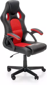 Кресло Halmar Berkel (черный/красный)  фото