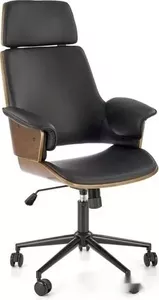 Кресло Halmar Weber (ореховый/черный) фото