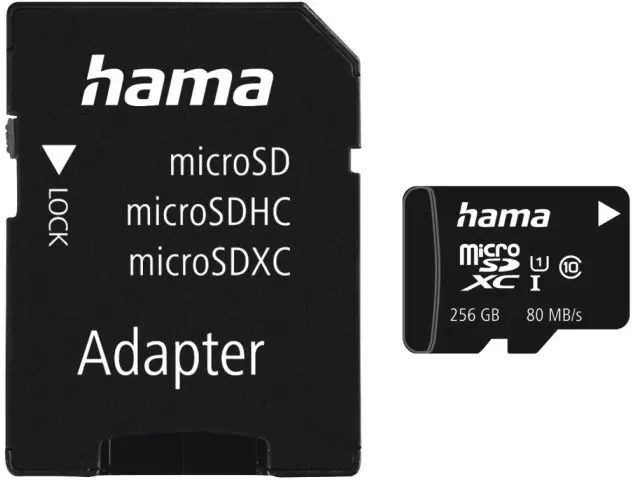 Hama 00124173 microSDXC 256GB (с адаптером)
