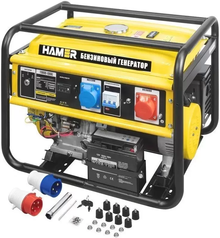 Бензиновый генератор Hamer 10000E-Equal фото 4