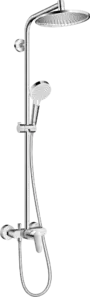 Душевая система Hansgrohe Crometta S 240 1jet Showerpipe EcoSmart 27269000 фото