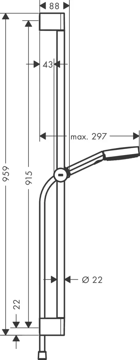 Душевой гарнитур Hansgrohe Pulsify Select 105 3jet Relaxation 24170670 фото