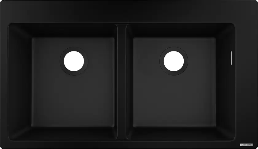 Hansgrohe S51 S510-F770 Built-in sink 370/370 (черный графит)