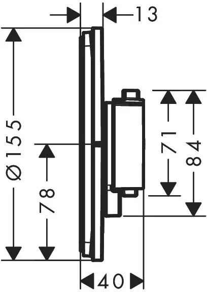 Смеситель Hansgrohe ShowerSelect Comfort S 15553140 фото