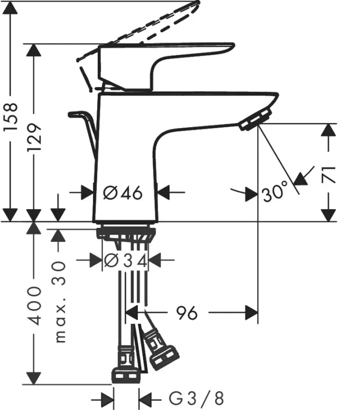 Смеситель Hansgrohe Talis E 71705000 фото 2
