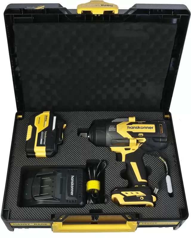 Аккумуляторный ударный гайковерт Hanskonner HCD201300BLC фото
