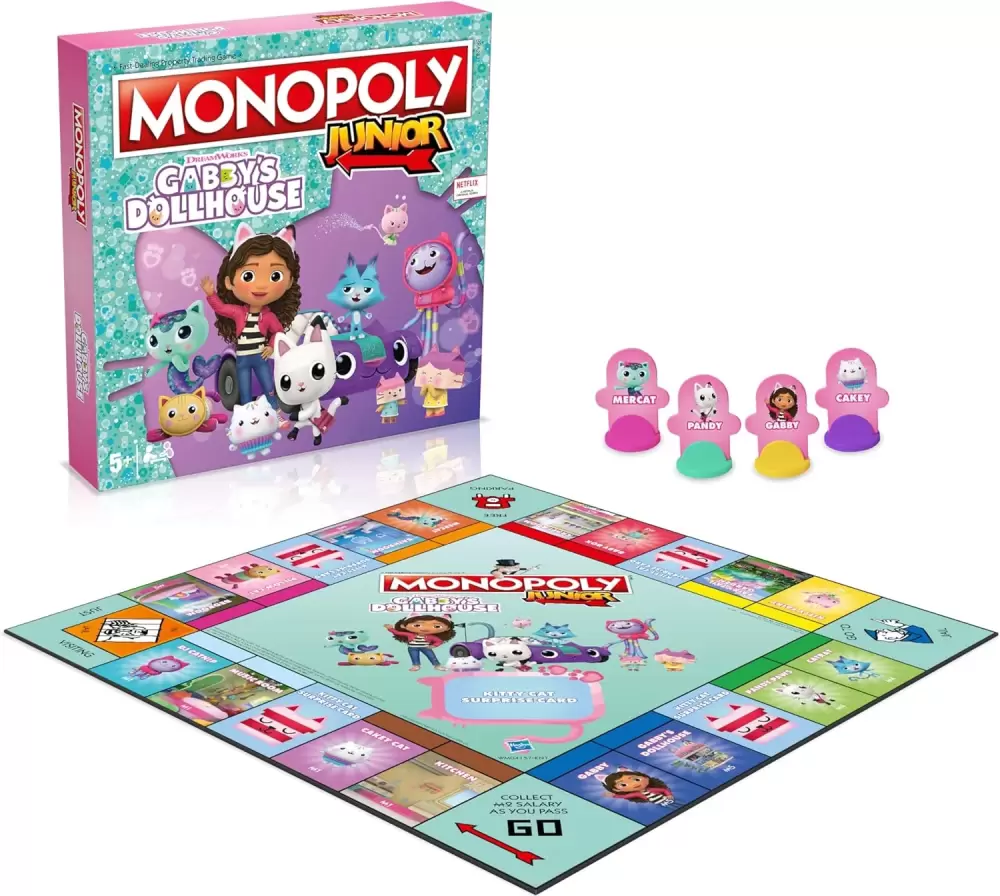 Настольная игра Hasbro Монополия Gabby's Dollhouse WM04157-EN1-6 фото