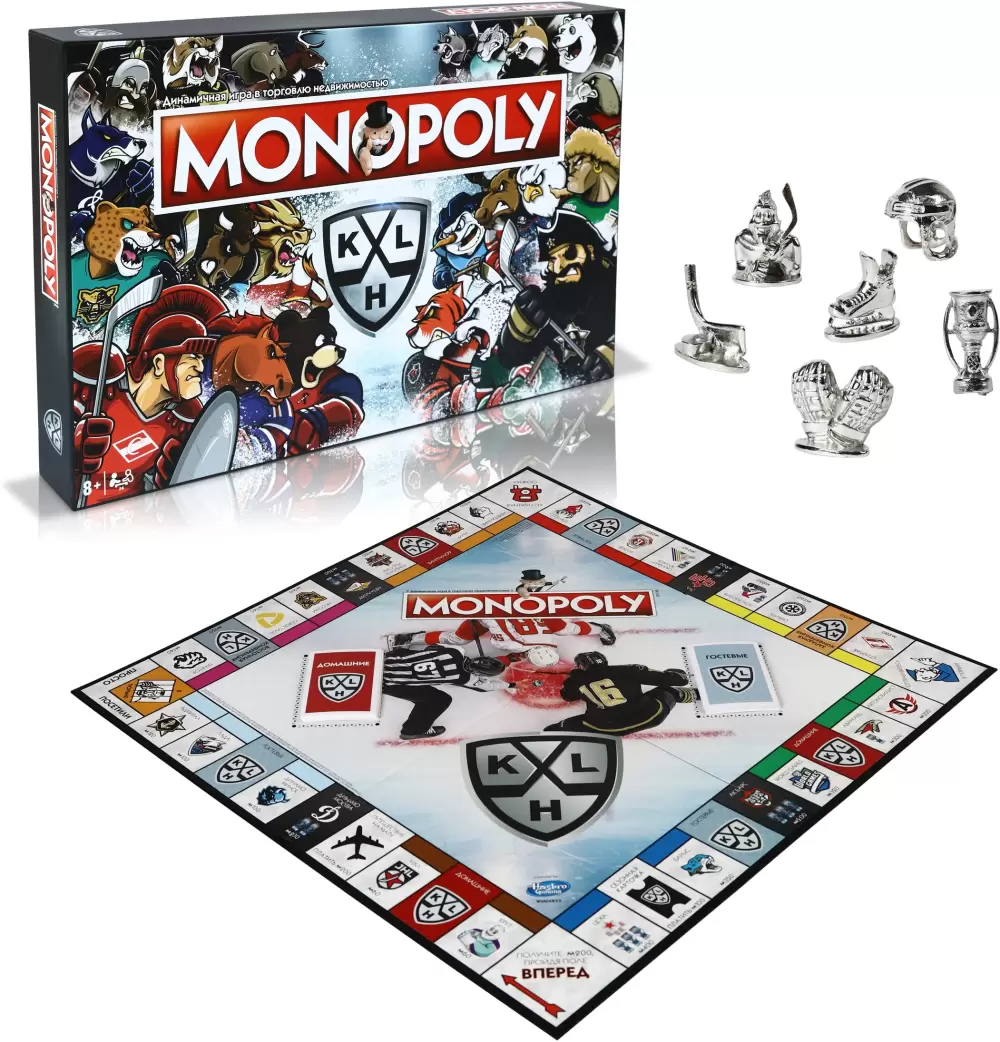 Настольная игра Hasbro Монополия КХЛ. Маскоты WM04833 фото