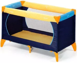 Манеж-кровать Hauck Dream&#39;n Play yellow blue navy фото