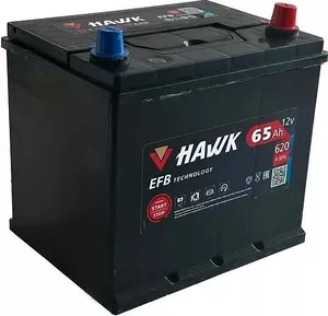 Аккумулятор Hawk EFB Asia 65 JR+ (65Ah) фото