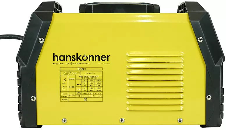 Сварочный инвертор Hanskonner HWM4018 фото