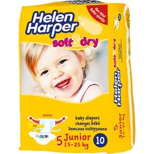 Подгузники Helen Harper Soft &#38; Dry Junior (15-25 кг) 10шт  фото