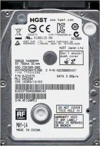 Жесткий диск HGST CinemaStar Z5K500 HCC545050A7E380 500 Gb фото