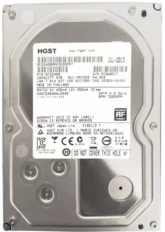 HGST Deskstar NAS 4TB HDN724040ALE640