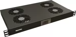 Блок вентиляторов для серверного шкафа Hyperline TRFA-WB-MICR-4F-RAL9004 фото