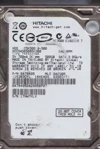 Жесткий диск Hitachi CinemaStar C5K500 (HCC545050B9A300) 500Gb фото