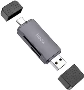 Картридер Hoco HB45 USB-A + Type-C 2.0 фото