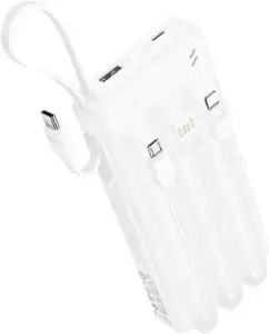 Портативное зарядное устройство Hoco J146 Night tide 10000mAh (белый) фото