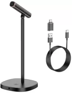 Проводной микрофон Hoco L16 (черный) фото