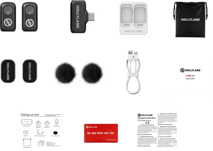 Радиосистема Hollyland LARK A1 Mini Duo USB-C (темно-серый) фото