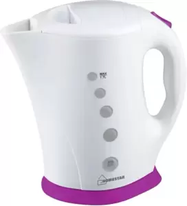 Электрочайник HOMESTAR HS-1005 (белый/фиолетовый) фото