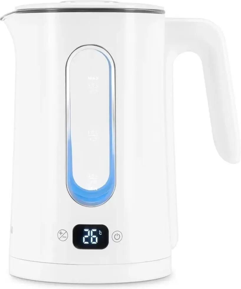 Электрочайник Hyundai HYK-G5510 (белый/прозрачный) фото