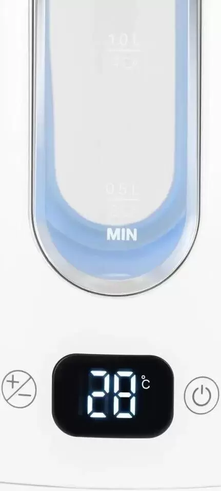 Электрочайник Hyundai HYK-G5510 (белый/прозрачный) фото