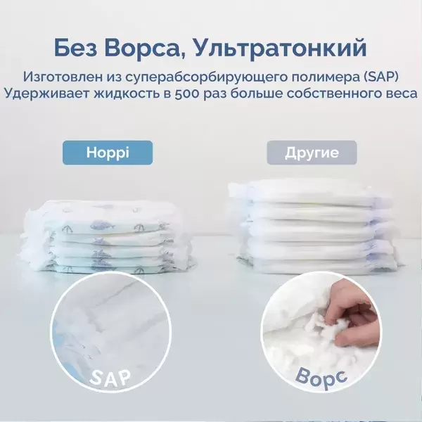 Подгузники-трусики детские Hoppi AirDream L 9-14 кг / HB-029-L (38 шт) фото
