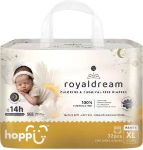 Подгузники-трусики детские Hoppi RoyalDream XL 12-17 кг / HB-041-XL (32 шт) фото