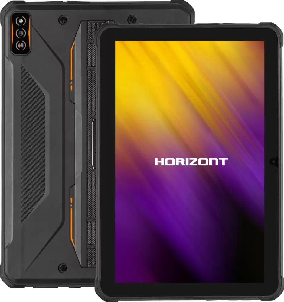 Horizont H-Tab 1 Shield 6GB/256GB LTE (черный/оранжевый)
