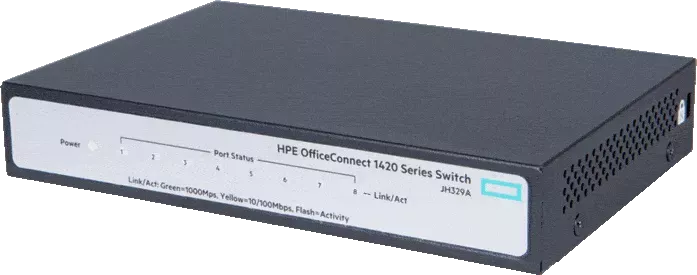 Неуправляемый коммутатор HP OfficeConnect 1420 8G Switch (JH329A) фото