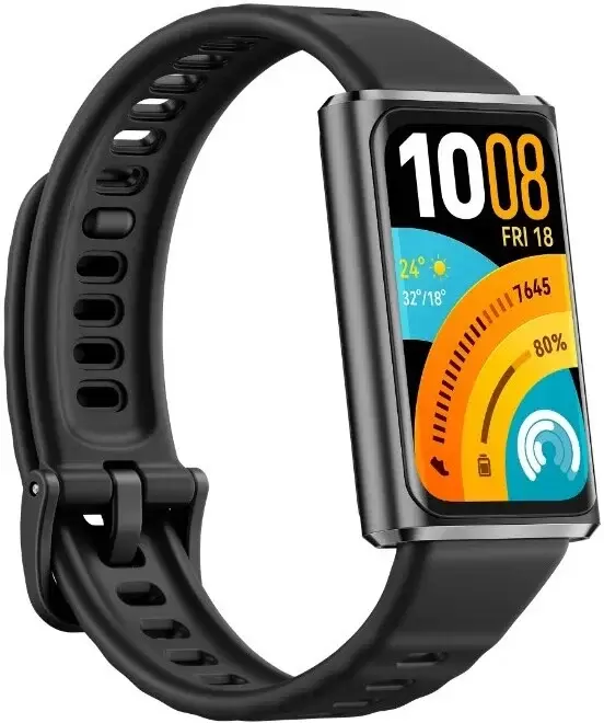 Фитнес-браслет Huawei Band 11 Pro (черный, с черным силиконовым ремешком, международная версия) фото