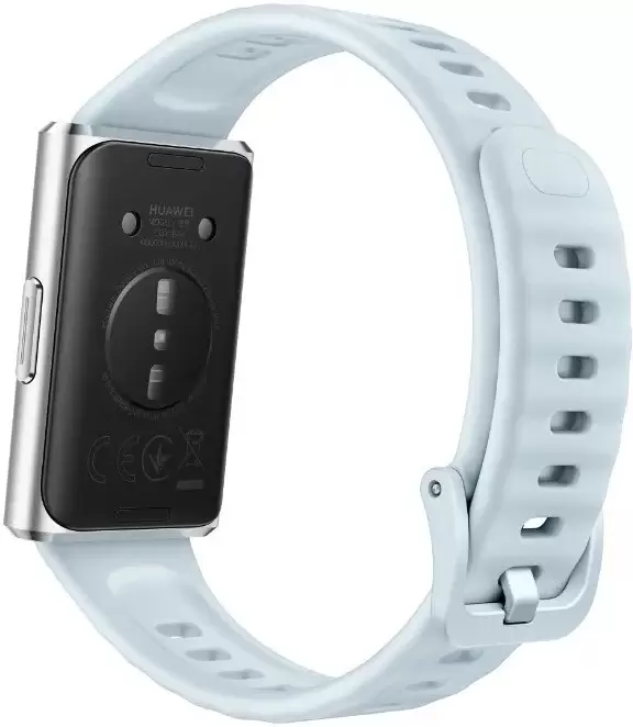 Фитнес-браслет Huawei Band 11 Pro (серебристый, с голубым силиконовым ремешком, международная версия) фото 3