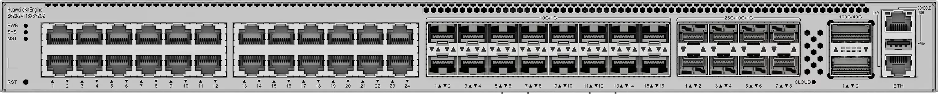 Управляемый коммутатор 3-го уровня Huawei S620-24T16X8Y2CZ фото 2