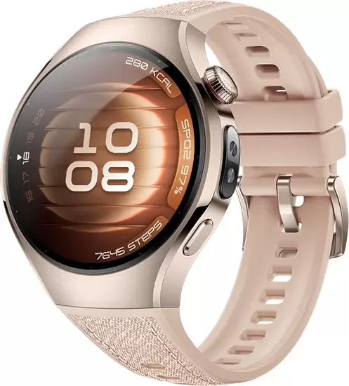 Huawei Watch 5 42 мм (песочный, с бежевым силиконовым ремешком, международная версия)