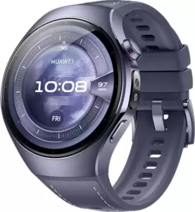 Умные часы Huawei Watch 5 46 мм (фиолетовый, с фиолетовым силиконовым ремешком, международная версия) фото
